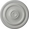 Ekena Millwork Devon Ceiling Medallion (Fits Canopies up to 3 5/8"), Hand-Painted Frost, 15 3/4"OD x 1 1/2"P CM15DEFRF - alternate 1